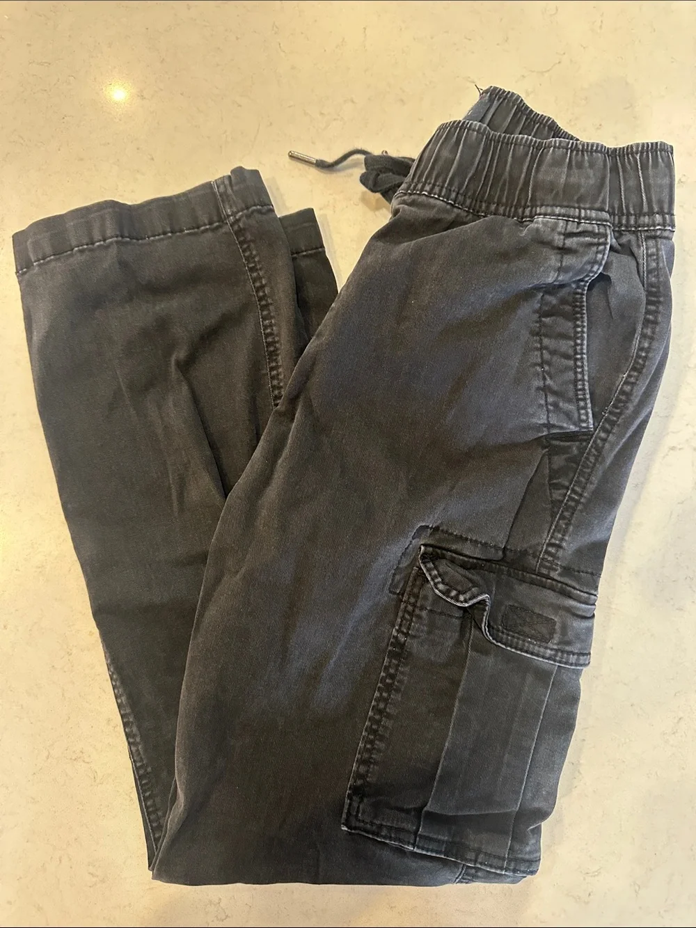Aeropostale Black Cargo Jogger Pants